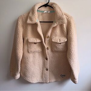 Roxy Tan Sherpa Puffer Jacket M (10/12)
